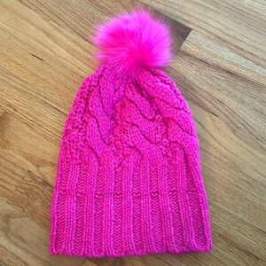 UGG Hot Pink Pom Pom Beanie - never used OS
